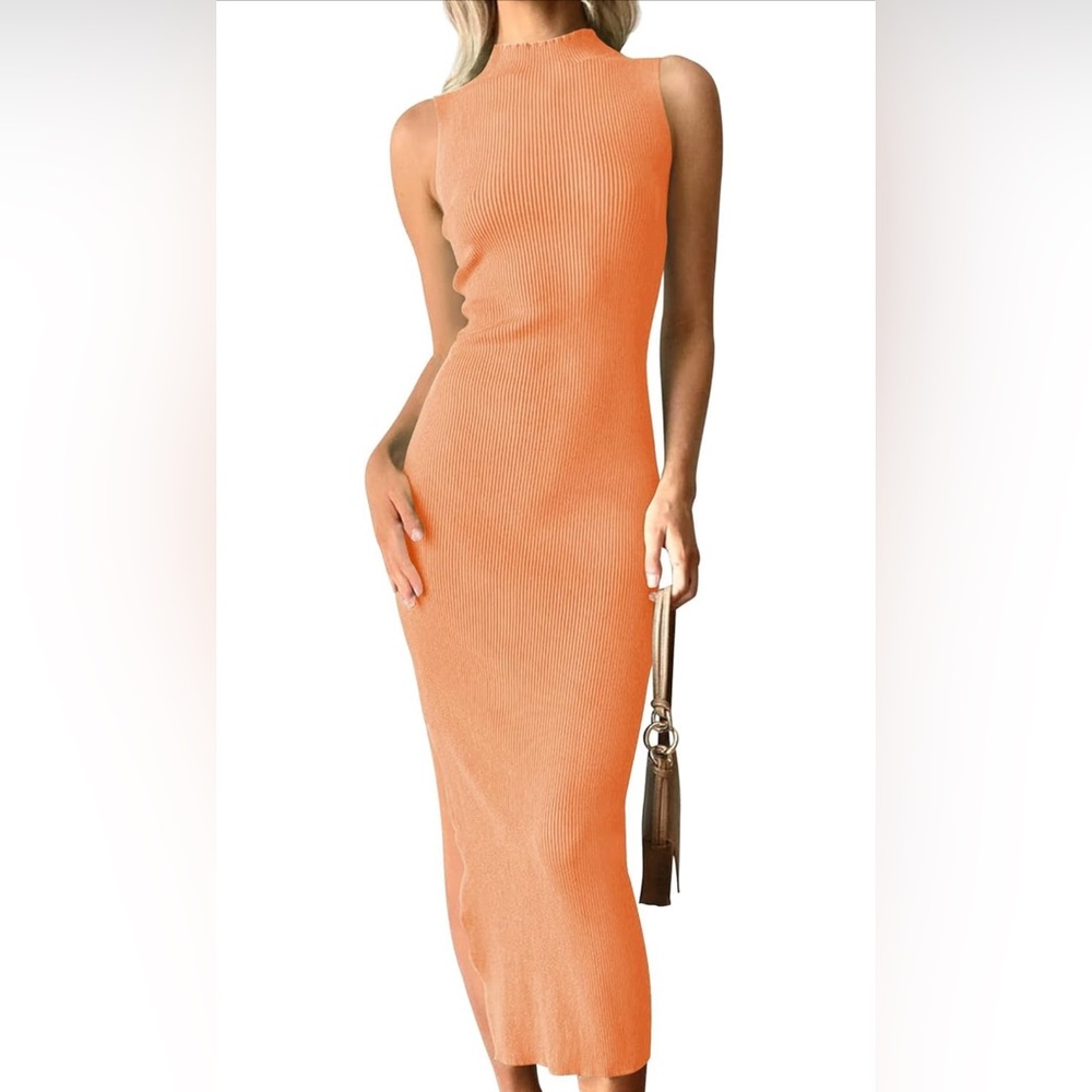 🧡 Orange Bodycon Dress 🧡